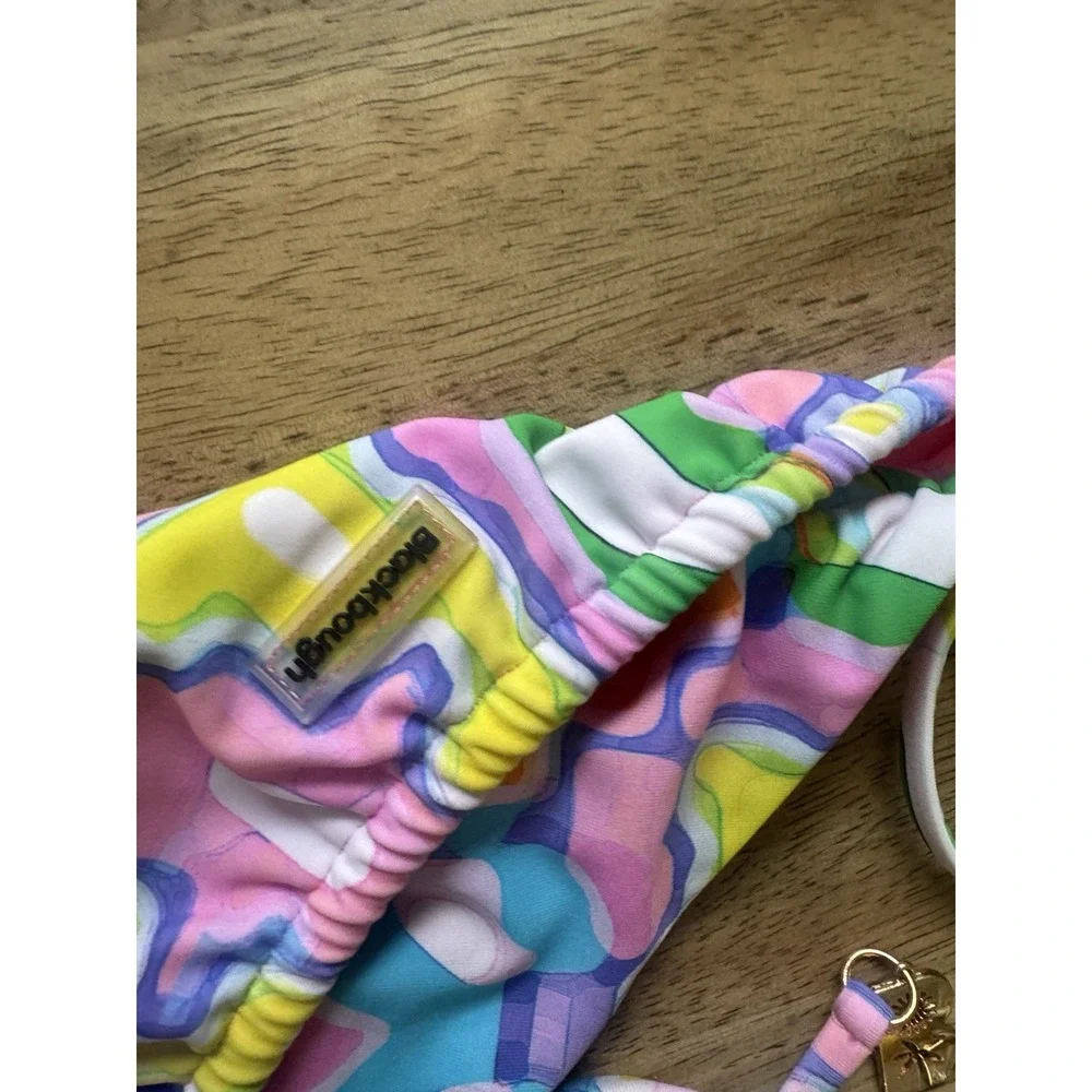 Blackbough Bathing‎ Suit Bikini Set Bandeau Pink Unworn NWOT